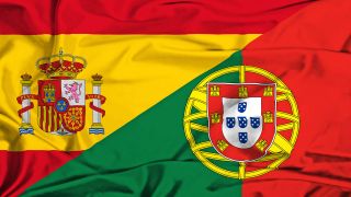 Flagge Spanien und Portugal (Quelle: imago/agefotostock)