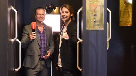 Paternoster-Interview: David Garrett und Ingo Hoppe; Foto: radioBERLIN/Peter Rauh