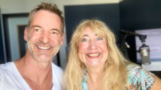 Christian Henze und rbb Moderatorin Marion Hanel (Quelle: rbb/Marion Hanel)
