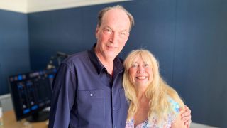 Herbert Knaup und rbb Moderatorin Marion Hanel (Quelle: rbb/Marion Hanel)