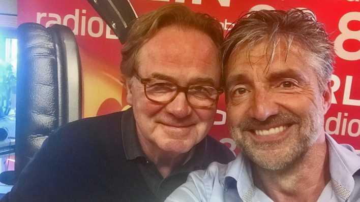 Klaus Hoffmann und Heiner Knapp (Quelle: radioBERLIN 88.8/Heiner Knapp)