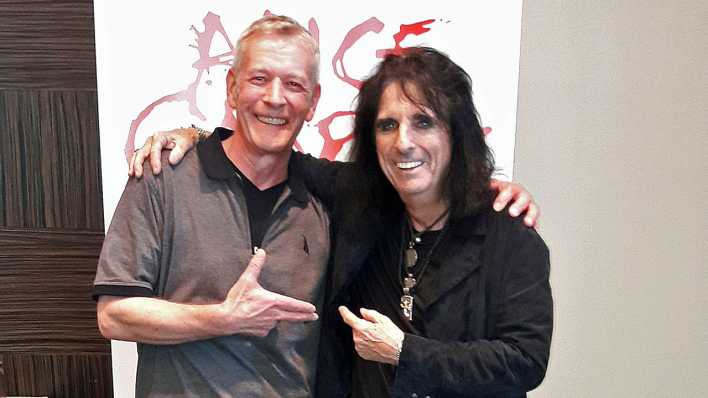 Alice Cooper und Andreas Vick (Quelle: radioBERLIN 88,8)