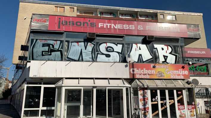Ein verlassenes Gebäude in der Wilmersdorfer Straße (Foto: rbb 88.8/Hendrik Schröder)