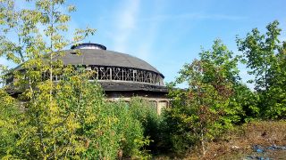 Außenaufnahme des alten Lokschuppen Heinersdorf (Foto: radioBERLIN 88,8 / Doris Anselm)