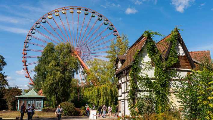 Das große Riesenrad im Spreepark Berlin (Foto: imago images/Hohlfeld)
