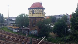 Aussenaufnahme des Stellwerks Moabit (Foto: radioBERLIN 88,8 / Miriam Keuter)